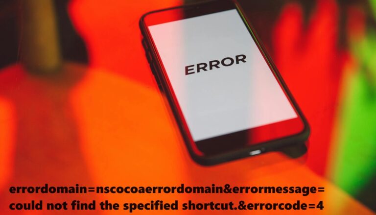 errordomain=nscocoaerrordomain&errormessage=could not find the specified shortcut.&errorcode=4