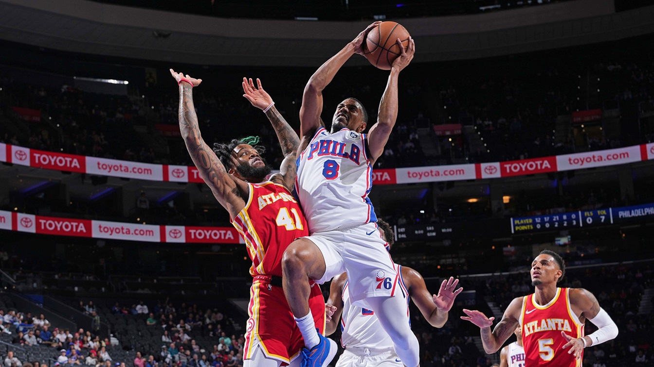 atlanta hawks vs 76ers match player stats